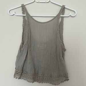 Aritzia Golden By TNA grey tank top